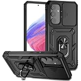 Coverzone Compatible with Samsung Galaxy A54 PhoenixShield Sliding System Camera Protected Cover Full Protection Magnetic Vega Cover Black