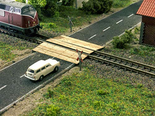 Preisvergleich Produktbild Modellbahn Union Bahnübergang Holzbohlen - groß