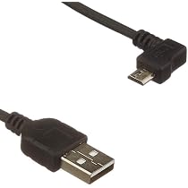 System-S Mini USB Kabel 2m – Mit 90° Winkelstecker, Für Datenübertragung & Laden (z.B. Navi)