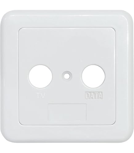 963 11n Axing BSD 967-09X Multimedia-Enddose 9 DB 5-1800 MHz Kabelfernsehen TV Steckdose Breitband Rückkanal-tauglich CATV DATA,Metall 9 DB Versterking Einddoos