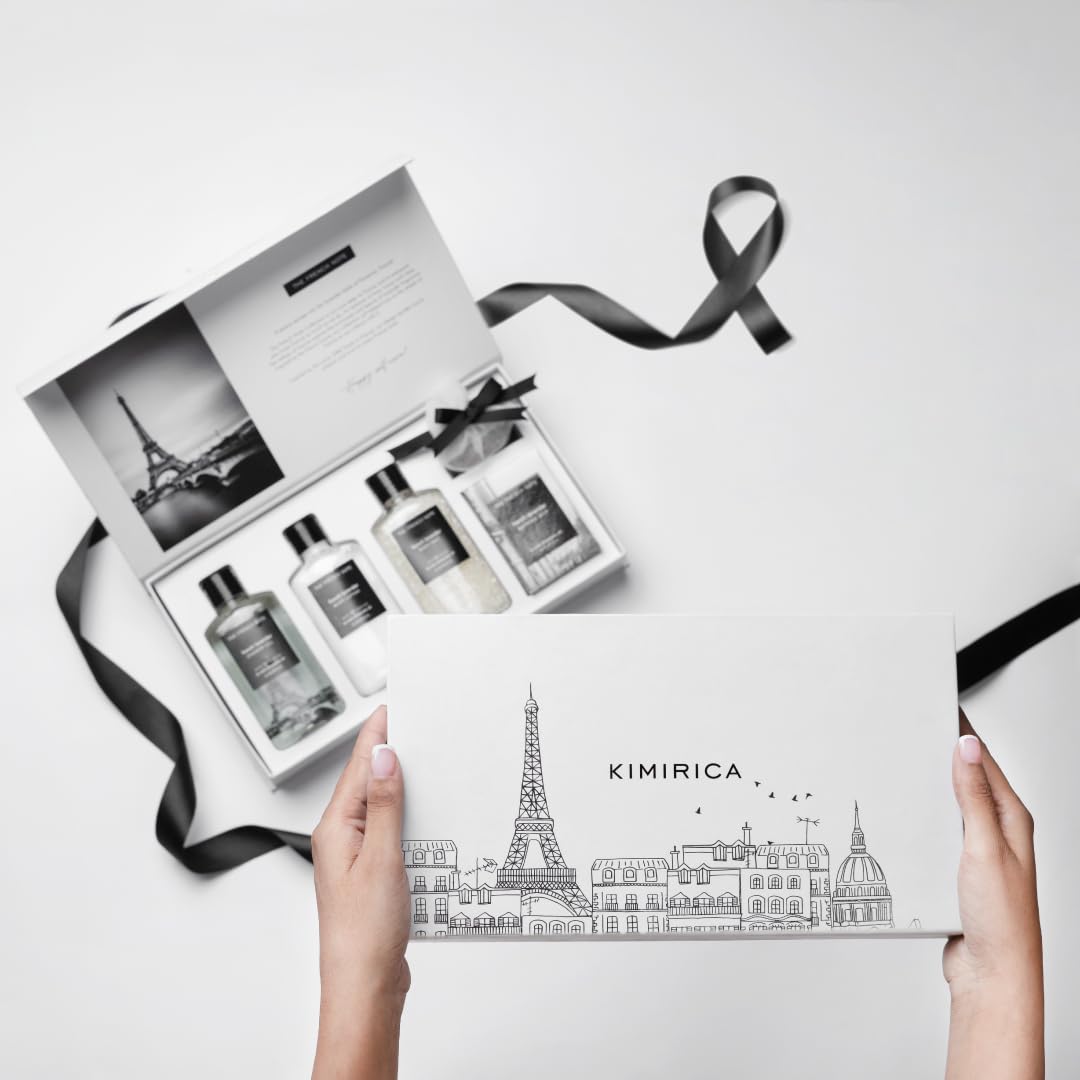 Kimirica The french Note Luxuriously Crafted Rakhi Gift Set For Brother, Sister, Bhabhi ,Women & Men | Pampering Kit for Raks