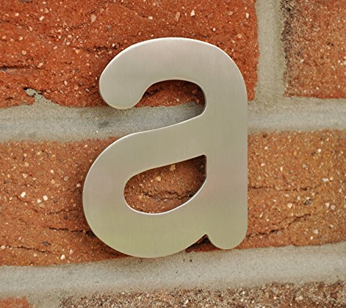 nanook Hausnummer "Arco" - Edelstahl gebürstet - 10 cm - klein a