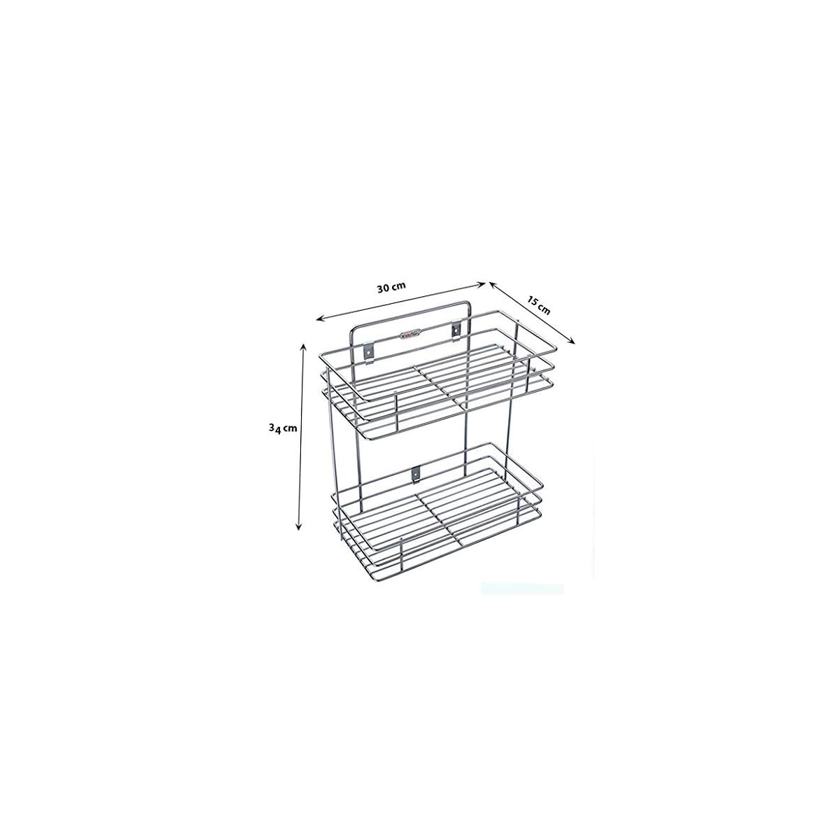 Susang Stainless Steel Kitchen Rack Double Kitchen Organiser