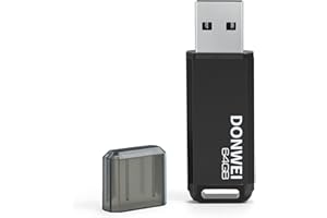 DONWEI Chiavetta USB 64GB, Pen Drive Memoria USB Stick Flash Drive USB 2.0 64GB Penna USB per PC, Laptop, ecc -nero
