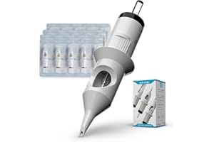SOLONG TATTOO Solong Cartucce Aghi per Tatuaggi Professionale (50Pcs Mixed RL RS M1) - Tattoo Needle Cartridge #12 Cartucce di sicurezza professionali sterilizzate monouso standard EN02D-50KIT-B