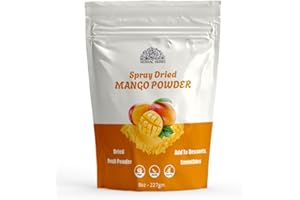 HEBHAC HERBS Mango Fruit Powder 227 g – Fresh From Garden | for making cakes, fresh juice, smoothies, and healthy drinks | vegan | Free from preservation and artificial flavors