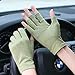 Produktbild Frau Slip Resistant Finger UV-Schutz Sommer Outdoor Sports Atmungsaktive Sonnenschutzhandschuhe (Color : Green, Size : M-Two pairs)