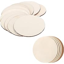 Belle Vous Wooden Coasters 50 Pack - Unfinished Wood New | Ubuy - View #3