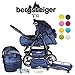 Bergsteiger Rio Combination Pram; soft changing bag; diaper bag; (10-piece mega set; 8 colours)