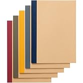 Muji Notebooks, 5 Pack 30 Sheets, Colored Ruled B5