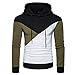 Produktbild serliy Männer Herbst Langarm Patchwork Hoodie mit Kapuze Sweatshirt Pullover Tops Cardigan lösen Skinny Karikatur Kapuzenmantel Mantel Kleidung langärmlig Knopfleiste schöne Langarmshirts
