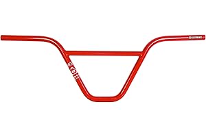 Manubrio della serie Eastern Bikes Atom, costruzione in Cromolio leggero al 100% (Rosso Lucido, 9")