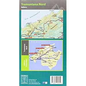 Tramuntana Nord, mapa excursionista. Escala 1:25.000. Español, català, Français, Deustch. Alpina Editorial. (Mapa Y Guia Excursionista)
