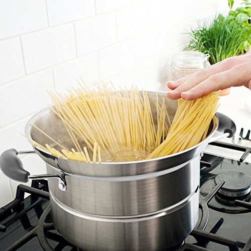 Pasta Töpfe, Pasta Gemüse Dampfer Colander Pan Set 4 L - 7