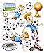 Produktbild 3 D XXL-Sticker Fussball II