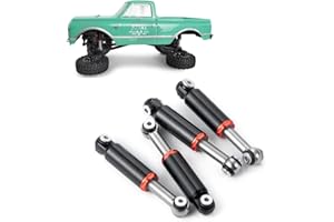 ZUOLAN XUNJIAJIE 4pcs RC Shock Absorber Aluminium Shock Absorber for Axial SCX24 1/24 Deadbolt RC Crawler Car Upgrades Accessories
