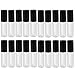 Black 1.2ML Protable Empty Clear Lip Gloss Tube Lip Balm Bottle Makeup Container Pack of 20