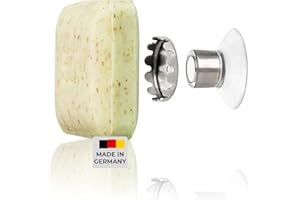 SAVONT Original Porte-Savon aimanté Classic Edition, sans perçage, Ventouse Haute Performance avec Capsule 100% antirouille pour lavabo, Douche; fabriqué en Allemagne pour nos Amis français