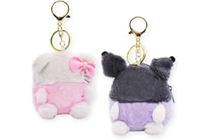 SWZY 2 Stück Anime Schlüsselanhänger, Cartoon Schlüsselanhänger Anhänger,Cute Figure Keychain,Kawaii Keychain Anhänger für Purse Handy-Rucksäcken Charms Schultasche Handtasche Decor