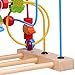 YIXIN Wooden Classic Toy Fruit Circles Bead & Wire Maze Roller Coaster Early Education Toys for Kids, for 2yrs+