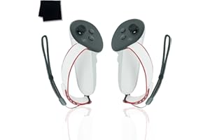 Dhqkqg Juego de Accesorios VR para Meta Quest 3, Juego de Accesorios para Meta Quest 3 Accesorios incluidos Correa de Mano Trenzada Ajustable, paño de Limpieza para Gafas, Cubierta de batería