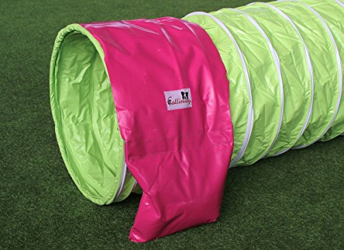 Professional-Agility-Tunnel-Dog-Agility-Pipe-Tunnel-PROFI-2ft--164ft-length-UK-Kennel-Club-conform-incl-2-saddle-bags