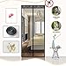 Produktbild HEHEDA Fiberglas Magnet Fliegengitter Tür, Ideal für Balkontür Terrassentür Wohnzimmer Ohne Bohren, Magnet Fliegengitter,Black,110x200cm(43x97inch)