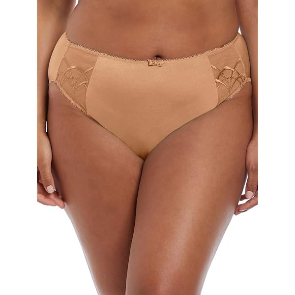 Bragas Altas Elomi Kelsey Para Mujer - Encaje Elástico, Forro De Algodón, Colores Negro Y Petróleo