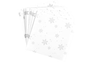 Ideen mit Herz Transparentpapier | 100 Blatt | Premium-Qualität | 110 g/qm | bedruckt | ideales Faltpapier zum Sterne basteln | transparentes Bastelpapier (Eiskristalle | weiß & silber, 10 x 10 cm)