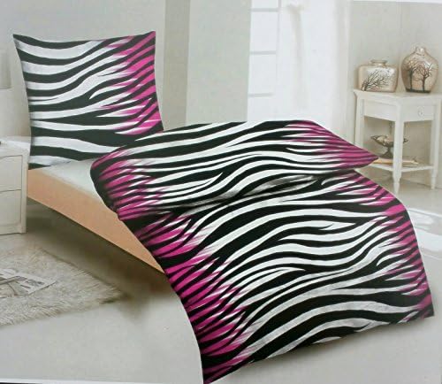 2-Piece Bedding Set Microfibre Duvet Cover 155 x 220 cm Pillow 80X80CMTOP Quality New Animal Print Stripe Black White Pink Zebra Africa Zebra Modern Classic &amp; Elegant 2-Piece Set 155 x 220 cm