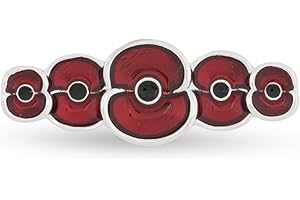 THE ROYAL BRITISH LEGION Royal British Legion Poppy Enamel Bar Pin