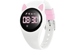 Bigmeda Montre Enfant Numérique Enfant avec Chronomètre, Eclairage, Alarme, Date, Podomètres Marche, Surveillance du Sommeil Montre pour Enfants Sport pour 10 Ans Fille Garçon