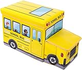 Bieco 04000506 - Staubox und Sitzbank Schulbus, ca. 55 x 26,5 x 31,5 cm