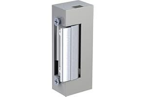 BASI | Elektrischer Türöffner | Universell für DIN rechts und links Türen | Mit Hebel zur mechanischen Entriegelung | 6-12 Volt | Bauform 20 mm