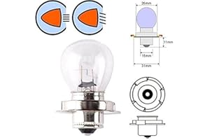 CYCLINGCOLORS AMPOULE 12V 35W P26S PHARE SCOOTER MOTO MOBYLETTE