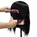 14Inch 80% Real Hair Beard Hairdressing Training Man Head Mannequin with Clamp #2