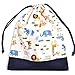 Produktbild Change of clothes easily purse (large size), gym clothes bag Savannah crossing animal parade (generation) x Ox navy blue made in Japan N3363900 (japan import)