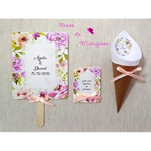 Hochzeitsset (50 Einheiten). Glückstrunk, Kegel für Reis und Paipai