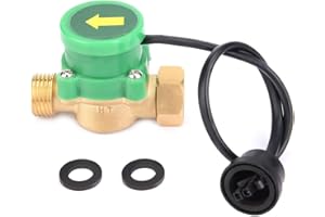 FYEARFLY Flussostato Dell'Acqua 220V, Pompa Dell'Acqua Boost Pump Interruttore Intelligente Ht-200 (Da 1/2 Pollice A 1/2 Pollice) Valvola di Controllo Automatica Della Pressione Elettronica Spina Anderson