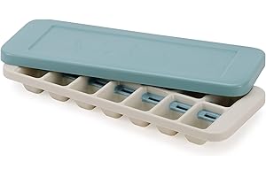 ‎JOSEPH JOSEPH Joseph Joseph Duo Tacka na kostki lodu Łatwe uwalnianie z pokrywką, 14 formy do kostek, niebieska