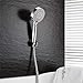 Produktbild Qhui Duschkopf mit Schlauch, Universalarmatur mit einstellbaren 5 Strahlmodi, Badduschkopf Handbrause Chrom Luxus mit Massageerlebnis