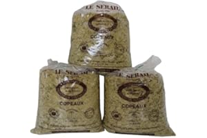 DOUCEUR DES SENS Trio de copeaux de Savon de Marseille nature vert huile d'olive-Le sérail-3x 1kg-Fabrication traditionnelle, cuisson au chaudron-Economique et écologique- pour plus de 60L de lessive!