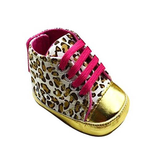 Fairy Season Baby Toddler Leopard Print Cute Shoes Soft Sole 3-18 Months Ribbon Girl