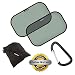 Car Sun Shade | Pack Of 2 Premium Universal Car Window Shades | Blocks 98% Of UV Rays | Protect Your Children And Pets | Cling Static Fit | 100% Lifetime Guarantee | Bonus Strong Mammy Clip