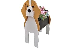 EIMOPE Dog Planter Pot, Animal Shaped Flower Planter Plant Pots, Cartoon Pet Dog Planter Flower Pot, Plant Pots Container Holder for Outdoor Indoor Garden Flower Cactus Air Plants
