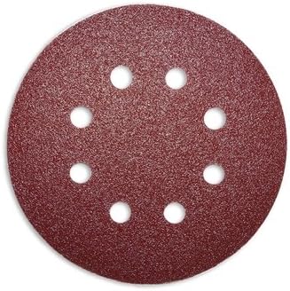 100 Random Orbital Velcro Sand Paper Sanding Discs for Orbital Sander with Diameter 125 mm 8 Holes Punched Assorted Grit – For Use With Many Devices, Korn 100