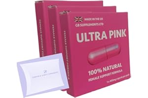 FOREVER & ALWAYS SUPPLEMENTS 3 x Ultra Pink 400mg Sex Tablets for Women Bundle! 100% Natural Female Libido, Sex Drive & Enhancement Supplement! Contains Maca, Ginseng