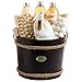 BRUBAKER Cosmetics Wooden Pail Spa Bath Gift Set 'Mango/Peach' (9 Pieces)