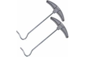 MA NASIR Tent Peg Extractor Heavy Duty Ground Nail Remover Set Tent Pegs Nail Puller Tool Plastic Handle Steel Awning Stakes Hook Remover Lifter For Camping Gazebos Gardening & Other Outdoor Activities (2Pack)