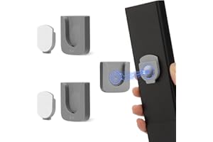 FIDWALL Magnetic Remote Control Holder Wall Mount, Innovative Slot Design for Effortless Organization of Home, Office, and School Supplies - Organize and Fix Remotes with Ease (Gray, 2 pack)